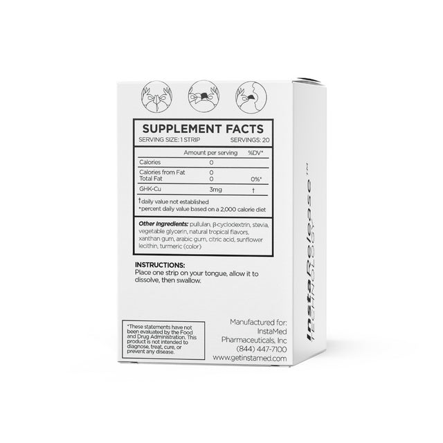 GHK-Cu back of box