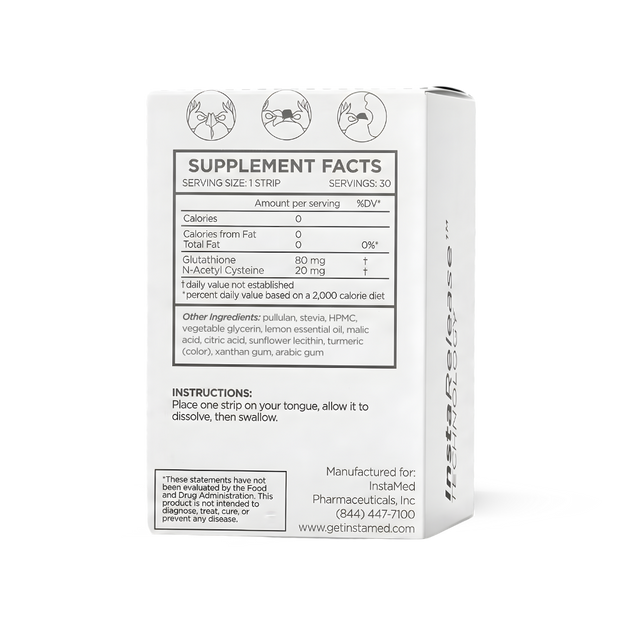 Glutathione back of box