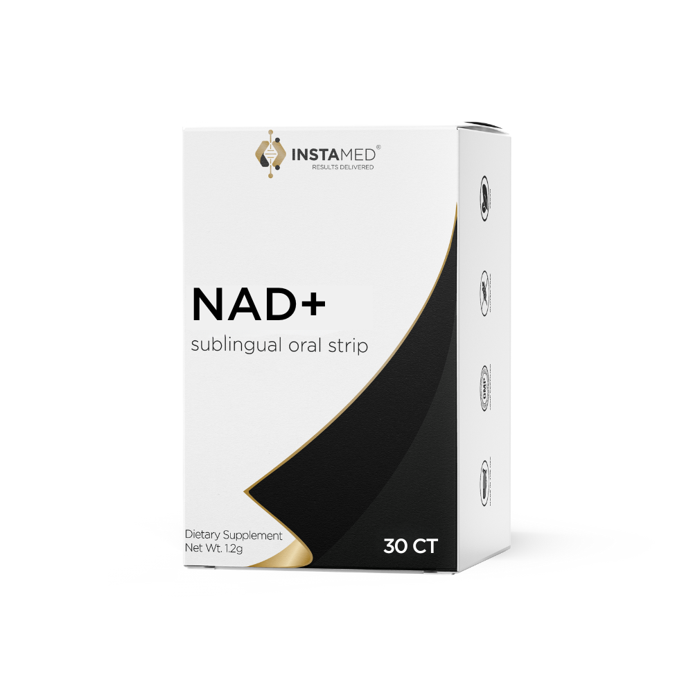 NAD+ front of box